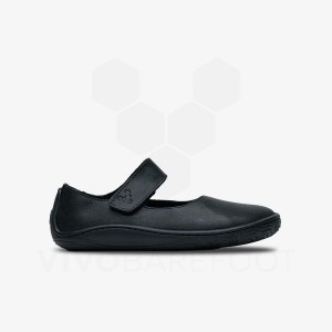 Kids' Vivobarefoot Addis Wyn Juniors Shoes Obsidian | IL058GY