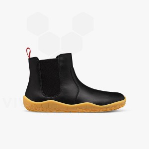 Kids' Vivobarefoot Fulham II Juniors Shoes Obsidian | IL019TL