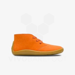 Kids' Vivobarefoot Gobi Addis Juniors Shoes Orange | IL008EI