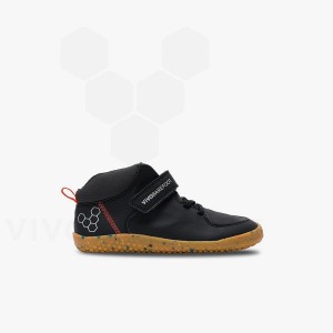 Kids' Vivobarefoot Primus Ludo Hi Preschool Shoes Obsidian | IL032GY