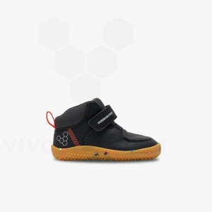 Kids' Vivobarefoot Primus Ludo Hi Toddlers Shoes Obsidian | IL034EI