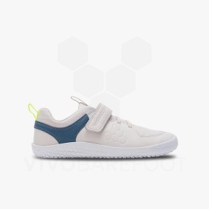 Kids' Vivobarefoot Primus Ludo Juniors Shoes White | IL080KW