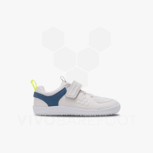 Kids' Vivobarefoot Primus Ludo Preschool Shoes White | IL082IR