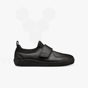 Kids' Vivobarefoot Primus School II Shoes Obsidian | IL022QC