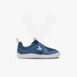 Kids' Vivobarefoot Primus Sport III Shoes Indigo | IL079LQ