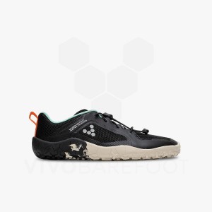 Kids' Vivobarefoot Primus Trail II FG Juniors Shoes Obsidian / Grey | IL083HT