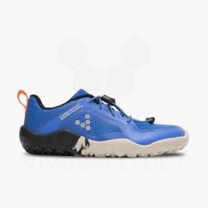 Kids' Vivobarefoot Primus Trail II FG Preschool Shoes Blue | IL088CP