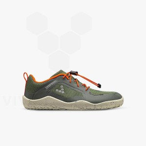 Kids' Vivobarefoot Primus Trail II FG Shoes Green | IL024OB