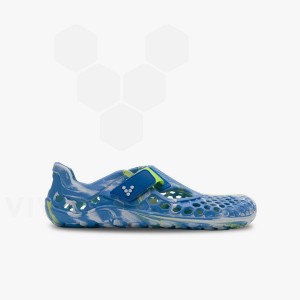 Kids' Vivobarefoot Ultra Bloom Juniors Shoes Blue Light Turquoise | IL045TL