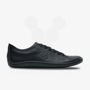 Men's Vivobarefoot Addis Lifestyle Shoes Black | IL313LQ