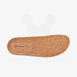 Men's Vivobarefoot Cork Insoles Brown | IL289JE