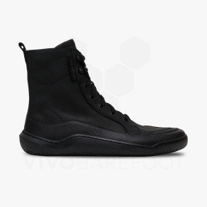 Men's Vivobarefoot Gobi Boot Lifestyle Shoes Obsidian | IL321DO