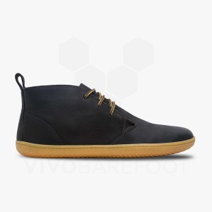 Men's Vivobarefoot Gobi III Lifestyle Shoes Black | IL319FU