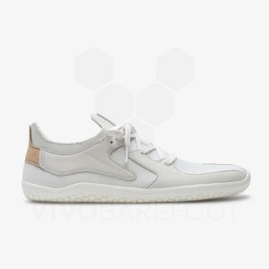 Men's Vivobarefoot Primus Asana Lifestyle Shoes White | IL308QC