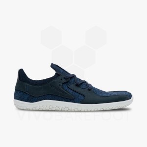 Men's Vivobarefoot Primus Asana Lifestyle Shoes Navy | IL307RX