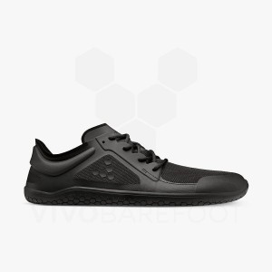 Men's Vivobarefoot Primus Lite III Road Running Shoes Obsidian | IL395HT