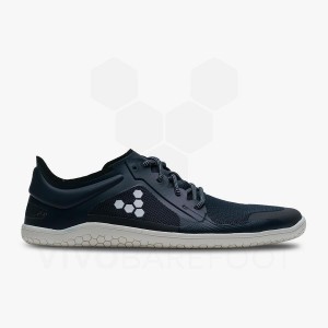 Men's Vivobarefoot Primus Lite III Road Running Shoes Navy | IL394IR