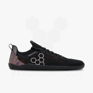 Men's Vivobarefoot Primus Lite Knit Road Running Shoes Obsidian | IL383TL