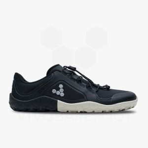 Men's Vivobarefoot Primus Trail III All Weather FG Training Shoes Obsidian | IL324AS