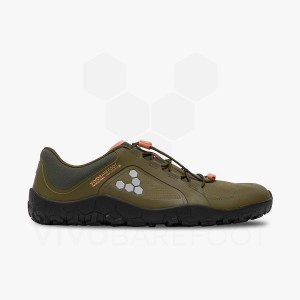 Men's Vivobarefoot Primus Trail III All Weather FG Training Shoes Dark Olive | IL323BA