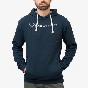 Men's Vivobarefoot Rapanui Hoodie Navy | IL278UK