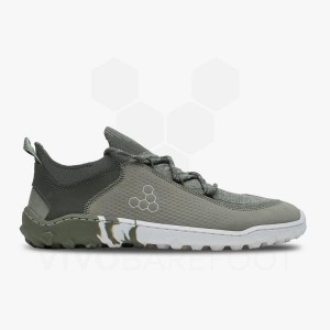 Men's Vivobarefoot Tracker Decon Low FG2 Hiking Shoes Olive | IL423FU