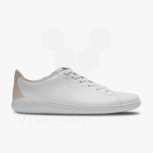 Women's Vivobarefoot Geo Court III Lifestyle Shoes White / Pink | IL146WH