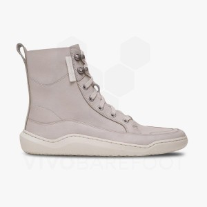 Women's Vivobarefoot Gobi Boot Lifestyle Shoes Beige | IL157LQ