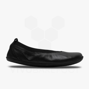 Women's Vivobarefoot Opanka Ballerina Lifestyle Shoes Obsidian | IL123TL