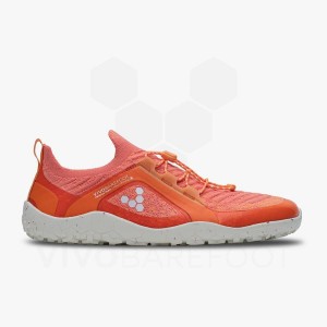 Women's Vivobarefoot Primus Trail Knit FG Hiking Shoes Red | IL259NN