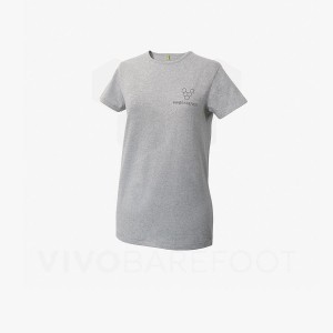 Women's Vivobarefoot Rapanui Sport T Shirts Grey | IL092YF